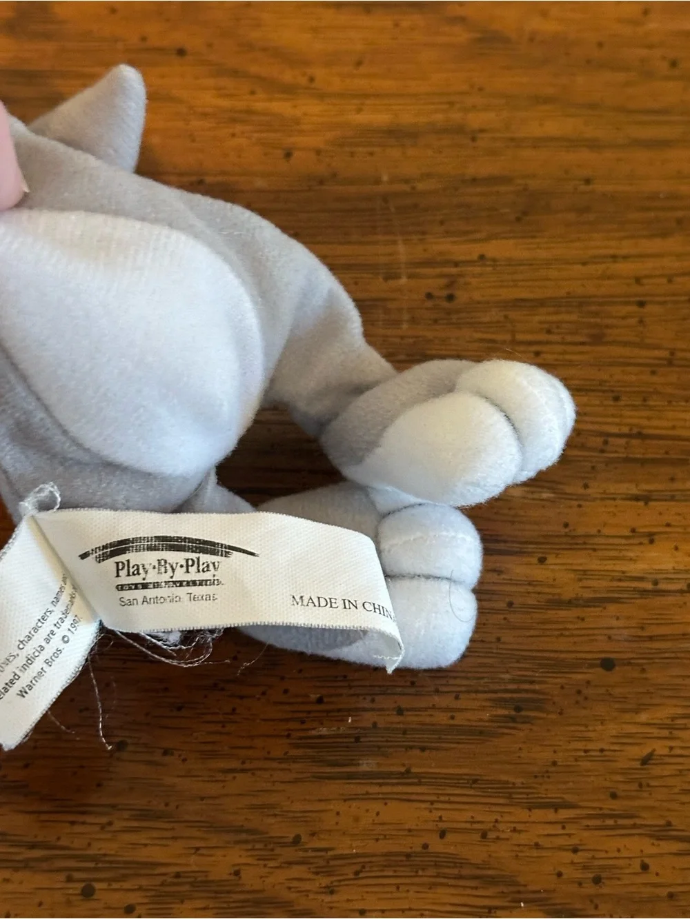 Vintage 1997 Play-By-Play Bugs Bunny Beanbag Plush